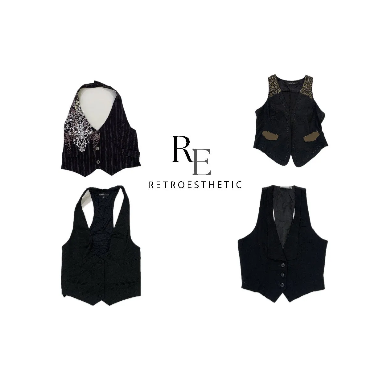 Y2K 2024 Unique Gothic Waistcoat (DR-017)