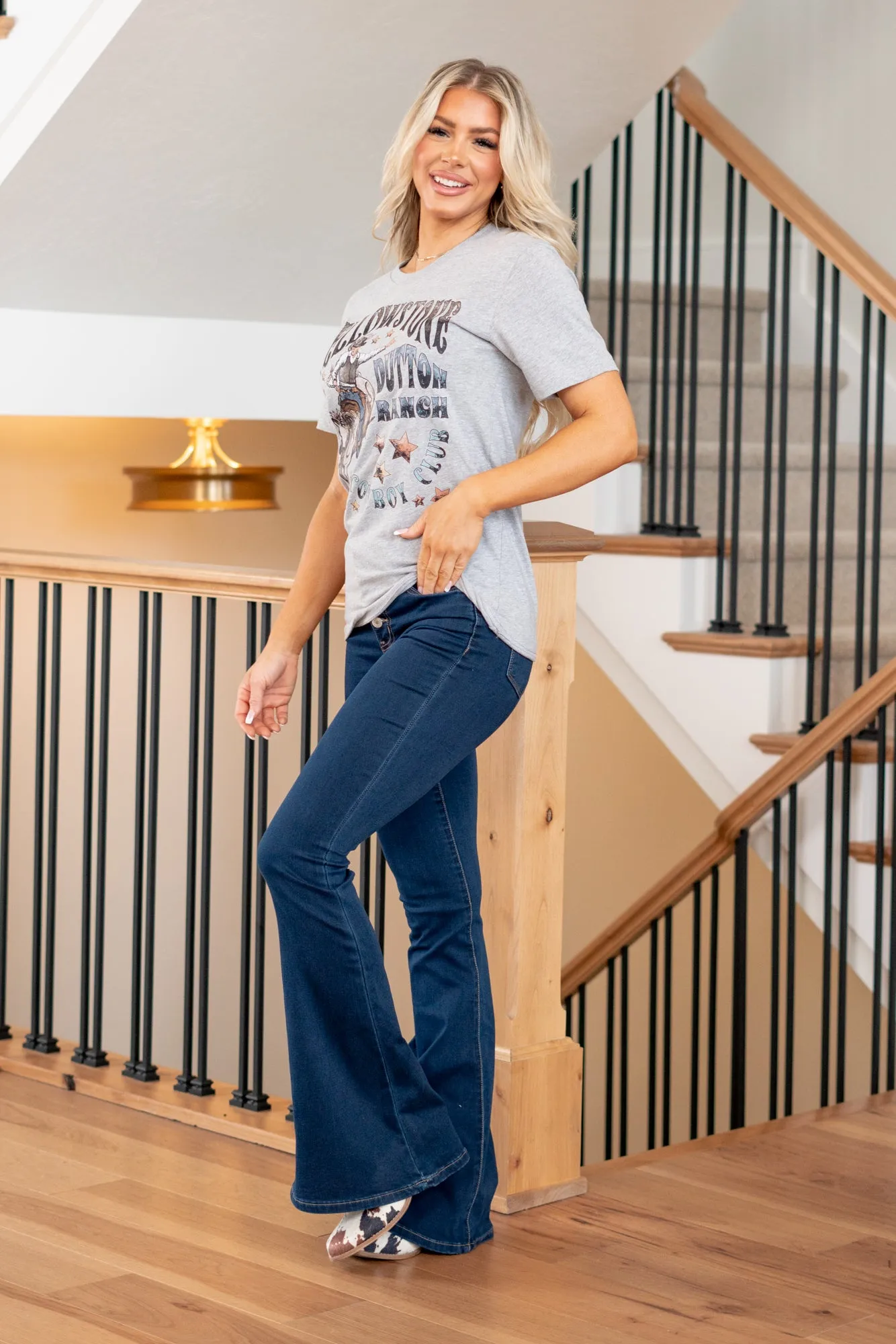 Yellowstone Dutton Ranch Graphic Tee -  Ash